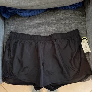 Athleisure Running Sportswear Plus size Casual Athletic Works Black shorts XXXL